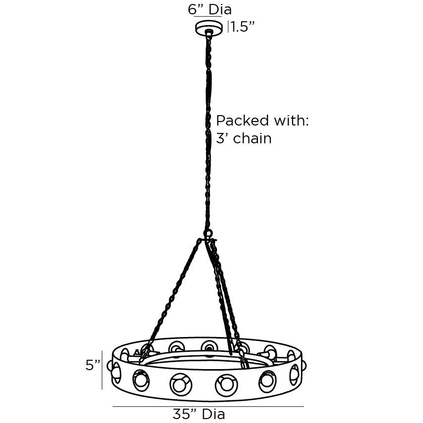 Люстра Arteriors REDONDO CHANDELIER в Воронеже