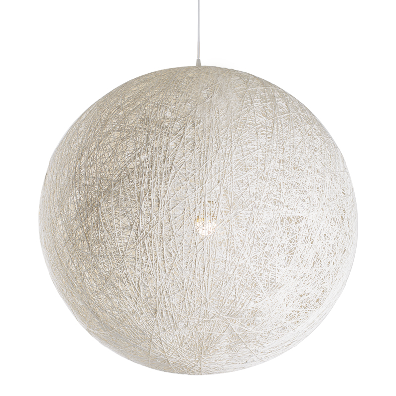 Подвесной светильник Moooi Thread Papier Mache Lamp white Белый в Воронеже | Loft Concept 