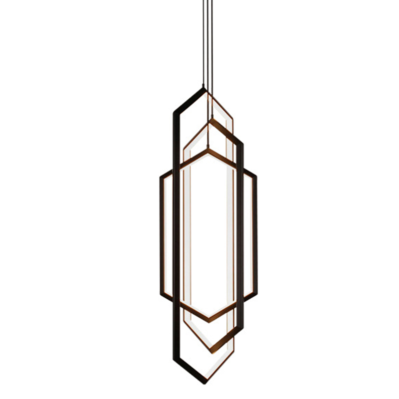 Дизайнерский Подвесной Светильник ORBIS Hexagon Geometric Modern Chandelier Studio Endo Black Черный Дизайнерский Подвесной Светильник ORBIS Hexagon Geometric Modern Chandelier Studio Endo Black Черный в Воронеже | Loft Concept