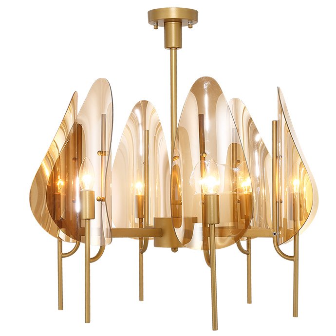 Люстра Chandelier Max Ingrand Fontana Arte Amber glass Золотой Янтарь (Amber) в Воронеже | Loft Concept 