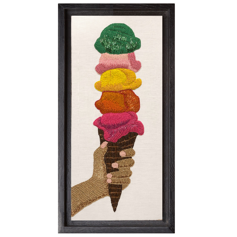 Панно Jonathan Adler ICE CREAM BEADED WALL ART Мульти в Воронеже | Loft Concept 