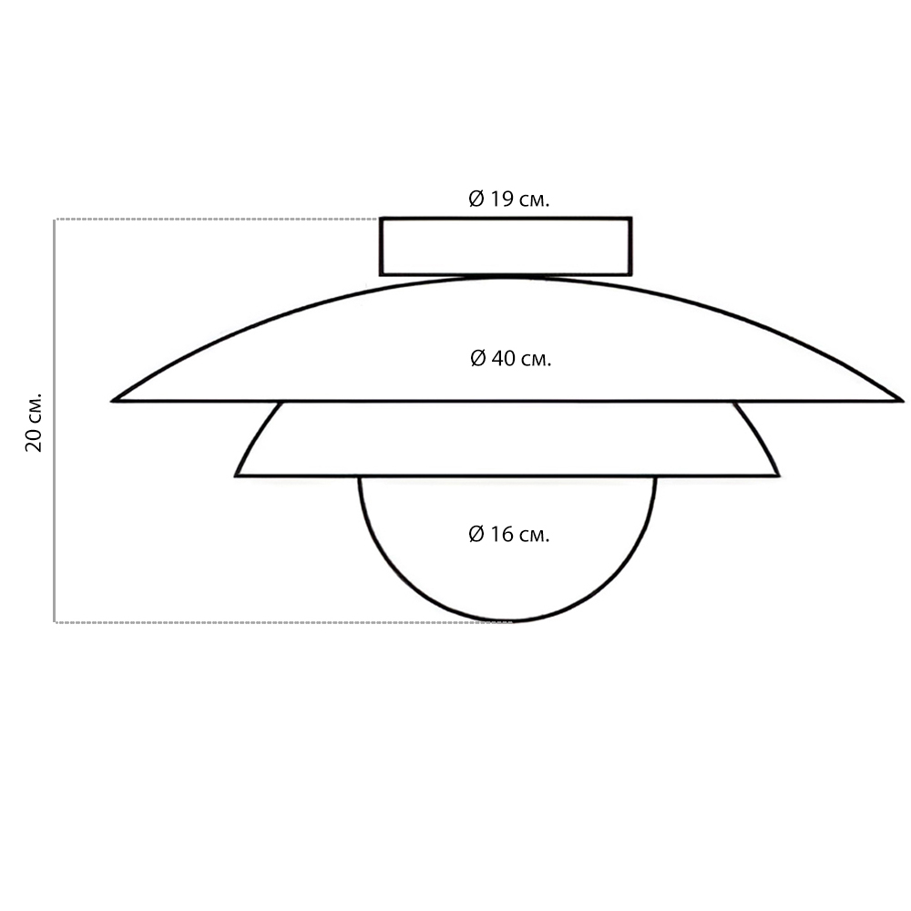 Потолочный светильник с многослойным дизайном Metal Dome в Воронеже