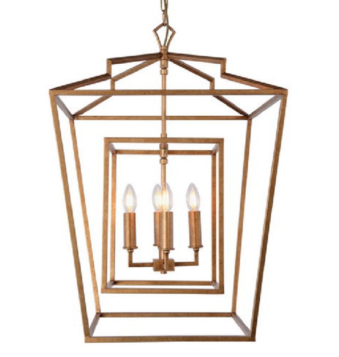 Подвесные светильники Darlana Lantern Chandelier Золотой в Воронеже | Loft Concept 