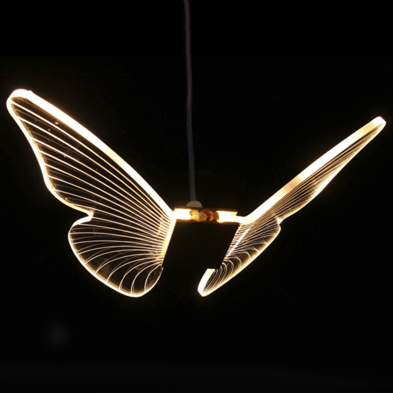 Butterfly Pendant Lamp D Глянцевое золото Прозрачный в Воронеже | Loft Concept 