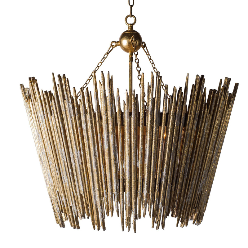 Люстра Ragna Golden Wooden Rods Chandelier Золотой в Воронеже | Loft Concept 