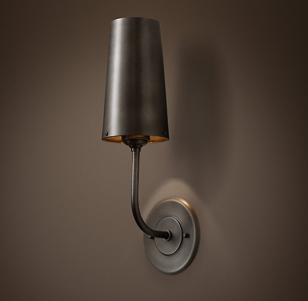 Бра RH Modern Taper Sconce with Metal Shade  в Воронеже | Loft Concept 