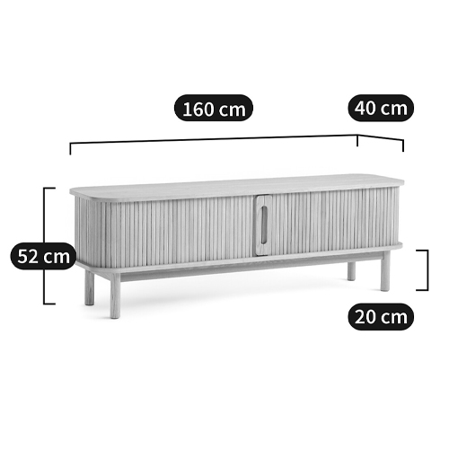 ТВ-тумба с двумя раздвижными дверцами Toinette Light TV Stand в Воронеже