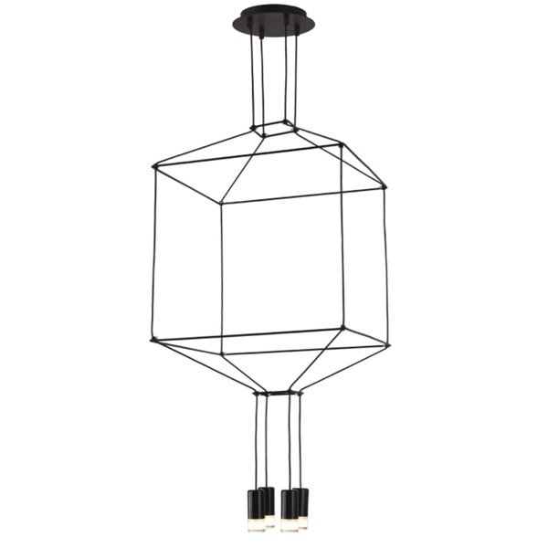 Vibia Wireflow Chandelier 0311 LED Suspension lam Черный в Воронеже | Loft Concept 