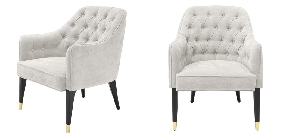 Кресло Eichholtz Chair Cyrus Sand Кресло Eichholtz Chair Cyrus Sand - Loft-Concept в Воронеже