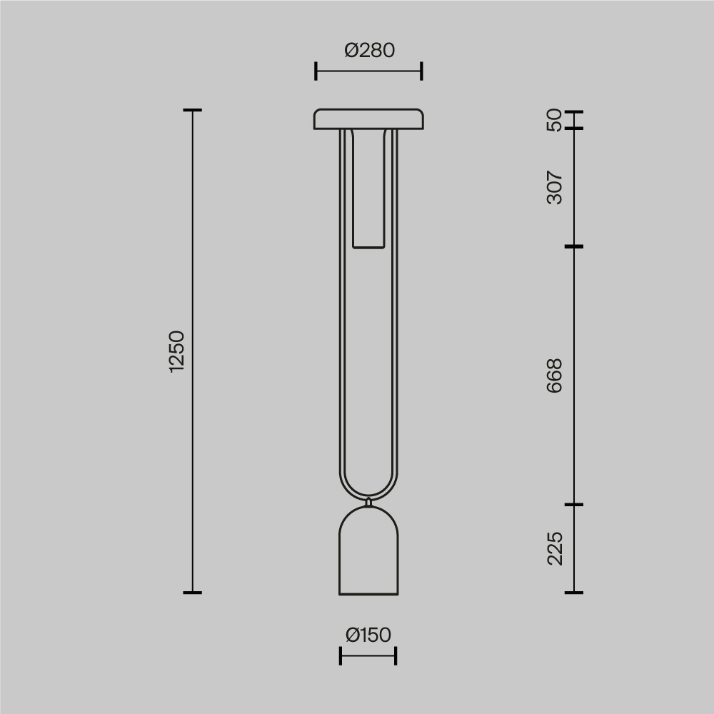 Напольный торшер светодионый Ikebana 3000К 24Вт в Воронеже