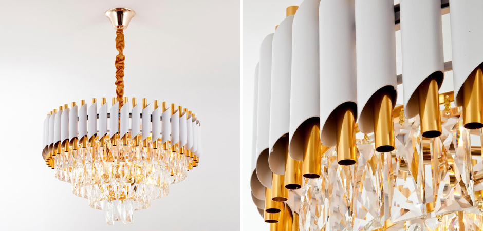 Круглая многоярусная люстра Empire Crystal Gold Круглая многоярусная люстра Empire Crystal Gold - Loft-Concept в Воронеже