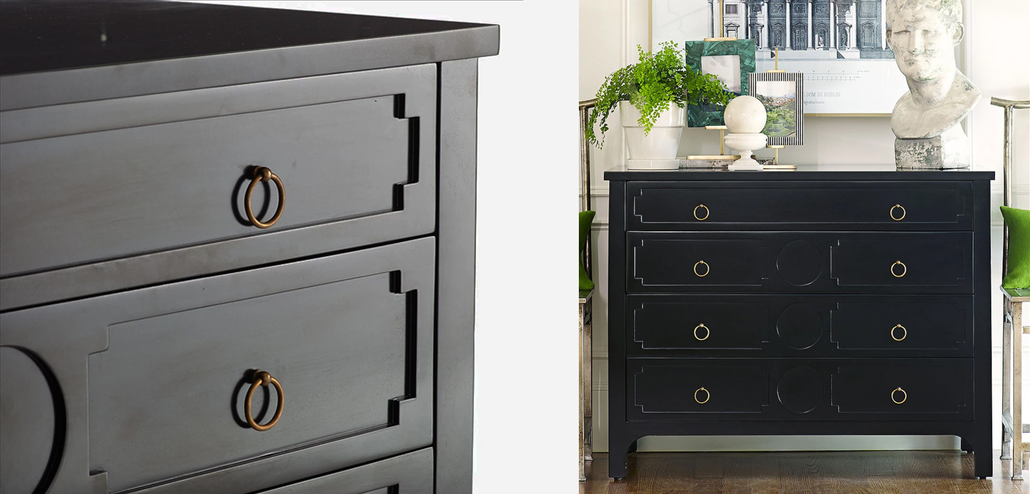 Комод с 4-мя ящиками Lawrence chest of drawers Black Черный - фото