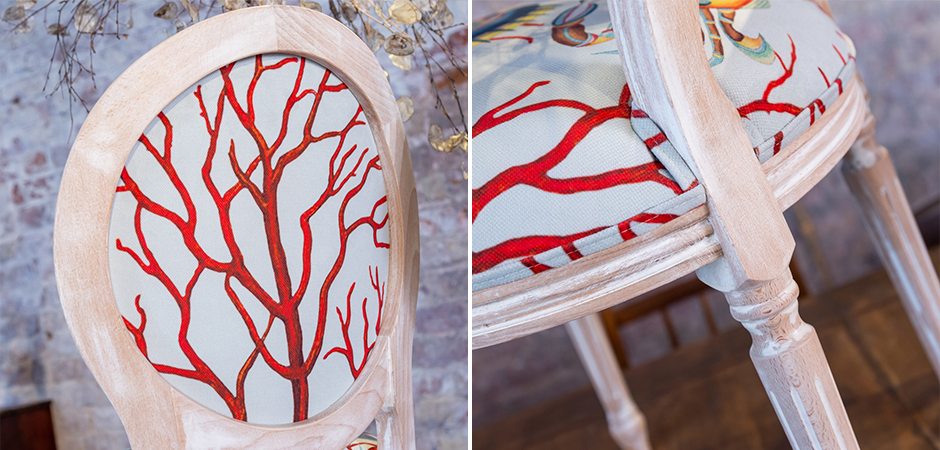 Мягкий стул Seabed Print 3 - фото №2