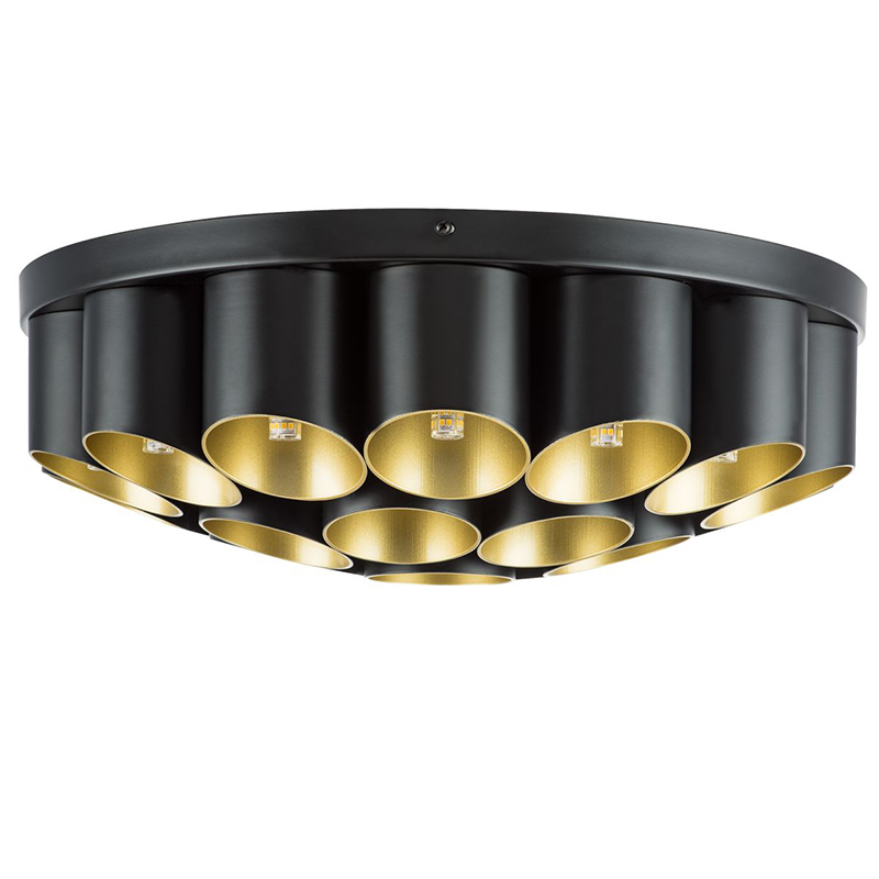 Потолочный светильник Garbi Black Pipe Organ Ceiling Lamp 22 Черный Золотой в Воронеже | Loft Concept 