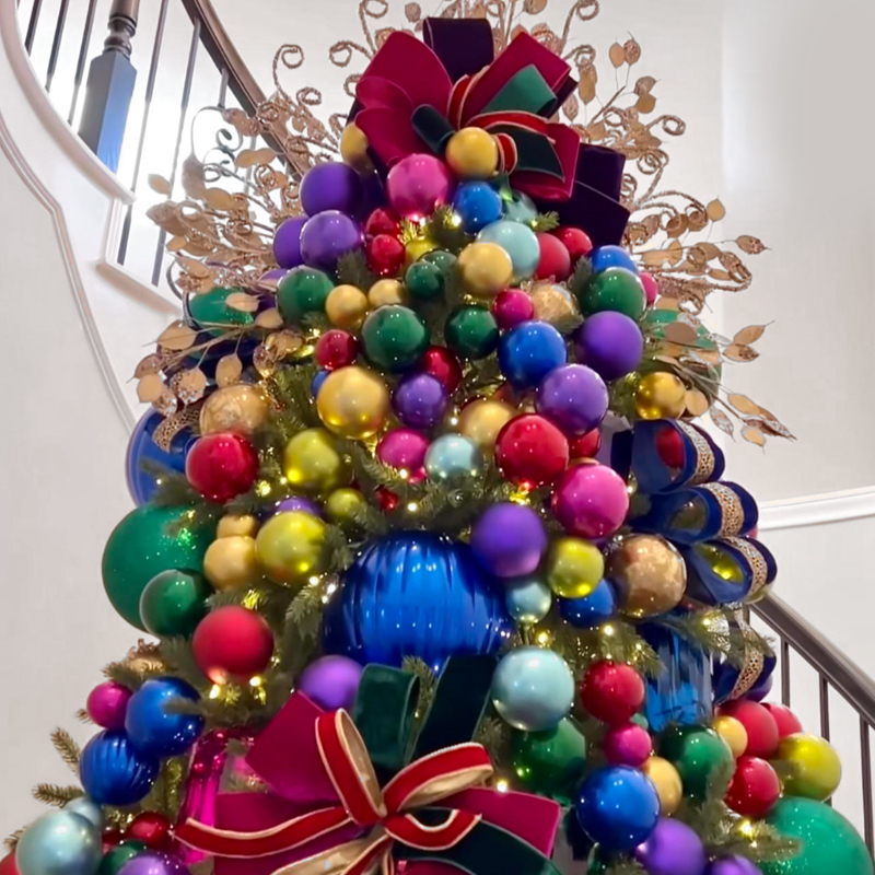 Дизайнерская Елка с Разноцветными шарами Christmas tree colorful balls Мульти в Воронеже | Loft Concept 