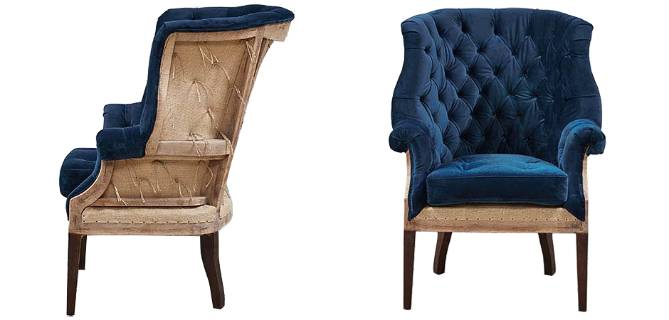 Кресло Gamilton Armchair Blue Кресло Gamilton Armchair Blue - Loft-Concept в Воронеже