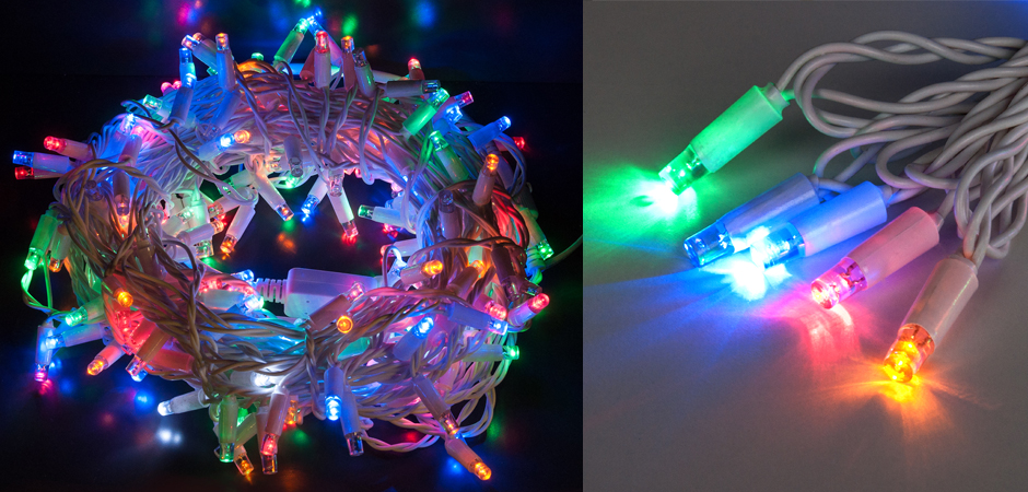 Мерцающая Цветная Гирлянда для улицы - Loft-Concept в Воронеже