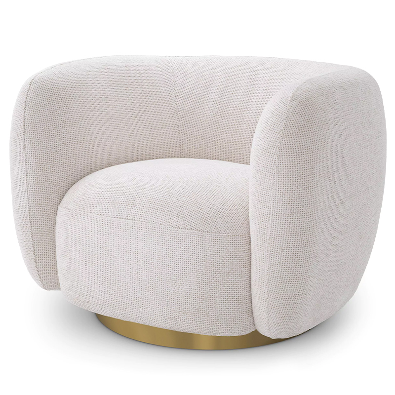 Кресло Eichholtz Swivel Chair Roxy Молочный Латунь Молочный Латунь Кресло Eichholtz Swivel Chair Roxy Молочный Латунь Молочный Латунь в Воронеже | Loft Concept