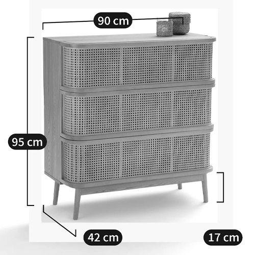 Комод с 3-мя ящиками из плетеного ротанга Ruiz Light Chest of Drawers Комод с 3-мя ящиками из плетеного ротанга Ruiz Light Chest of Drawers в Воронеже