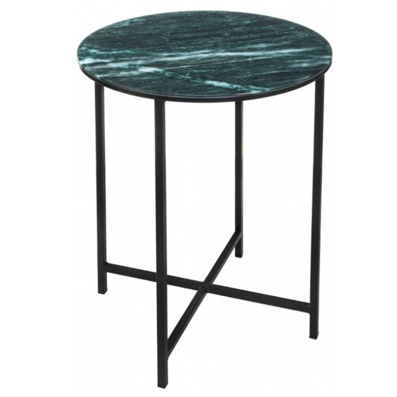 Приставной стол Zermatt Side Table round malachite Малахит в Воронеже | Loft Concept 