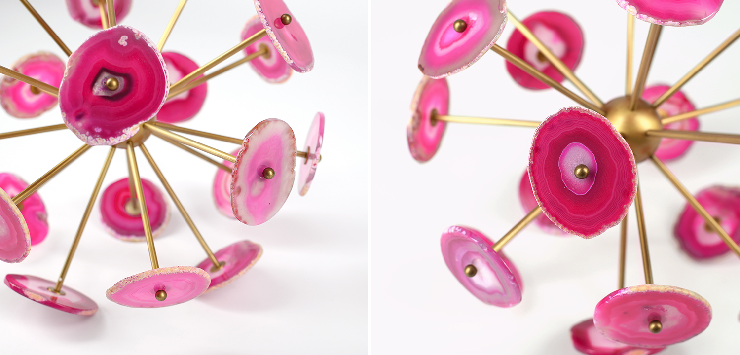 Декоративная статуэтка Agate Statuette Pink - фото