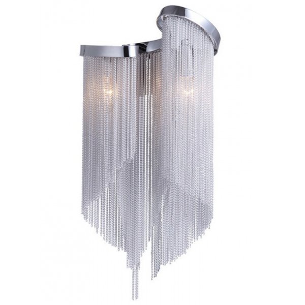 Бра Atlantis Chain Wall Lamp Black White Белый в Воронеже | Loft Concept 