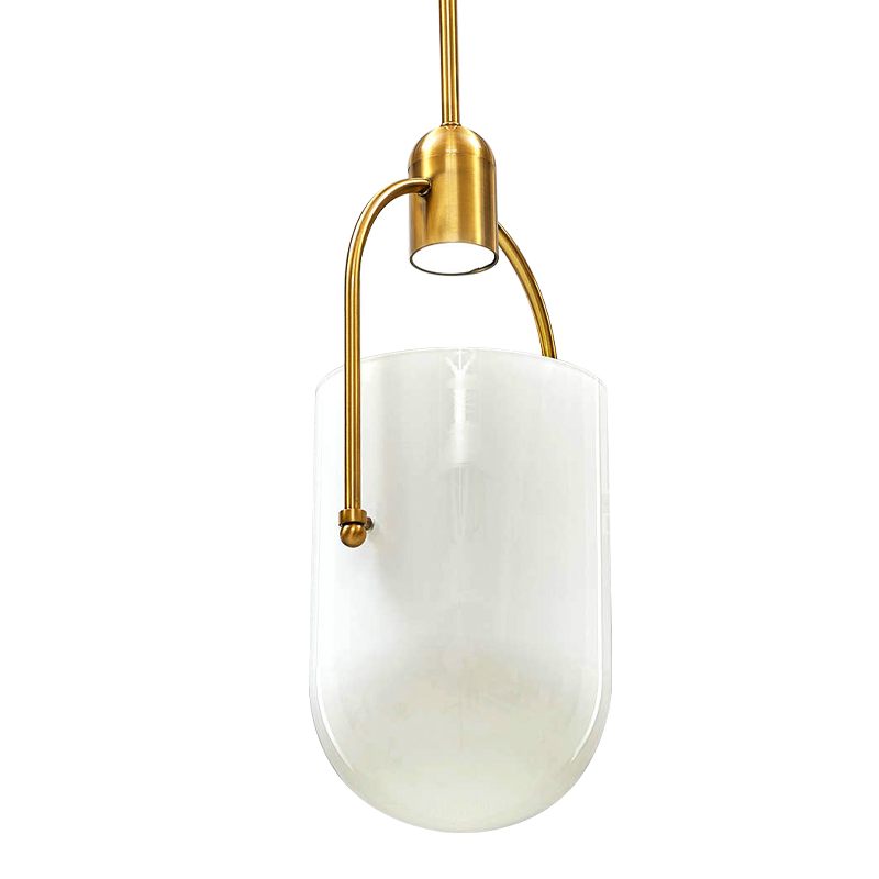 Подвесной светильник Allied Maker Hanging Lamp Золотой Белый в Воронеже | Loft Concept 