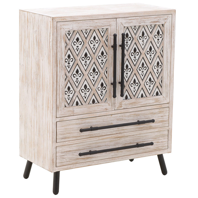 Комод Jerrick Provence Chest of Drawers Черный Бежево-серый в Воронеже | Loft Concept 