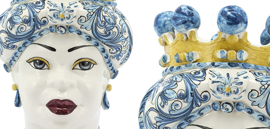 Ваза VASE MORO LADY CROWN blue Ваза VASE MORO LADY CROWN blue - Loft-Concept в Воронеже