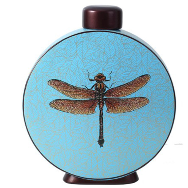 Ваза Blue Vase Dragonfly Голубой Коричневый в Воронеже | Loft Concept 