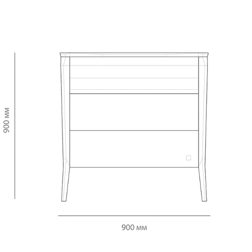 Комод из массива дуба с 3-мя ящиками Tasteful Furniture в Воронеже