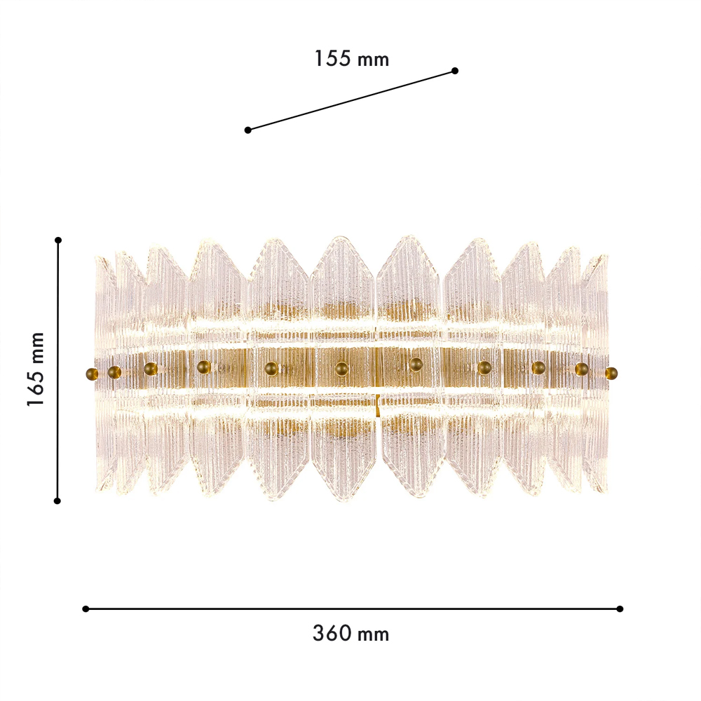 Бра с декоративными элементами в виде лепестков Round Light Flashing в Воронеже