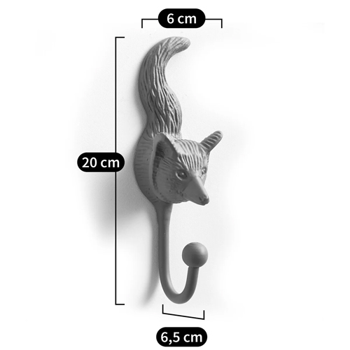 Настенный крючок лиса Fox Wall Hook Green в Воронеже