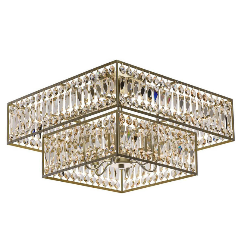 Потолочный светильник Crystal Inserts Lamp amber 6 Янтарь (Amber) Золотой Потолочный светильник Crystal Inserts Lamp amber 6 Янтарь (Amber) Золотой в Воронеже | Loft Concept