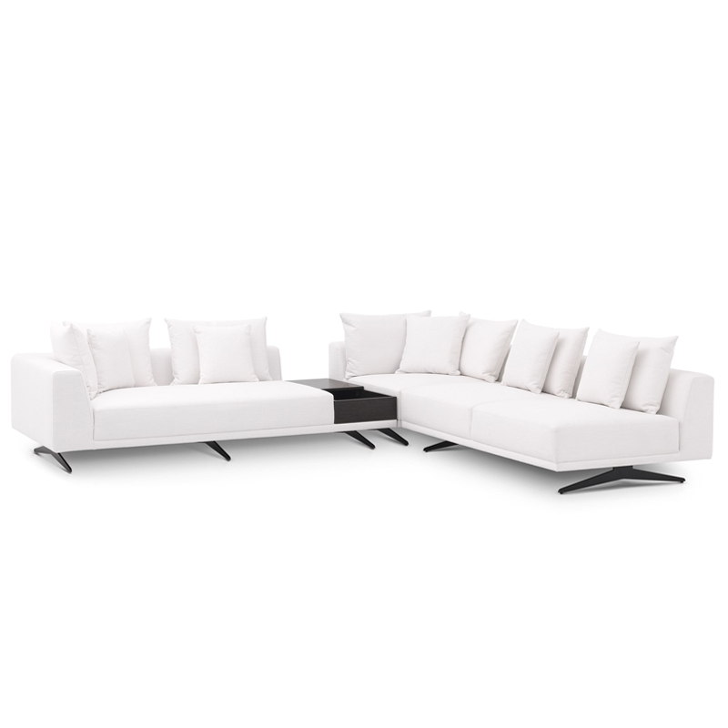 Диван Eichholtz Sofa Endless White Белый Темная бронза в Воронеже | Loft Concept 