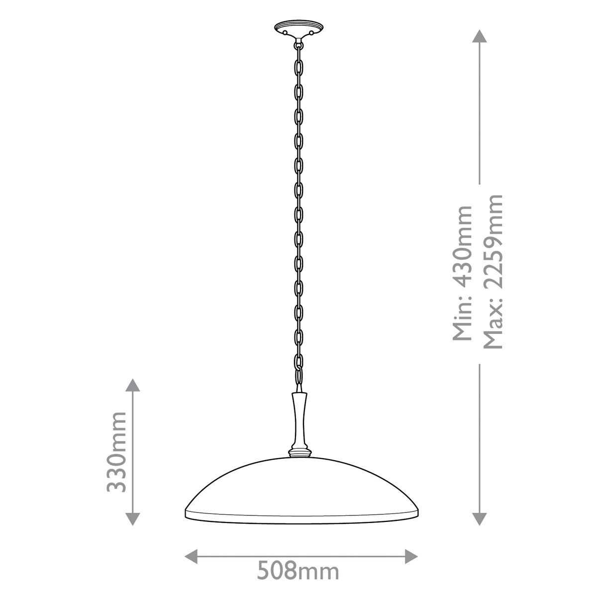 Подвесной светильник с широким куполообразным плафоном Kichler в Воронеже