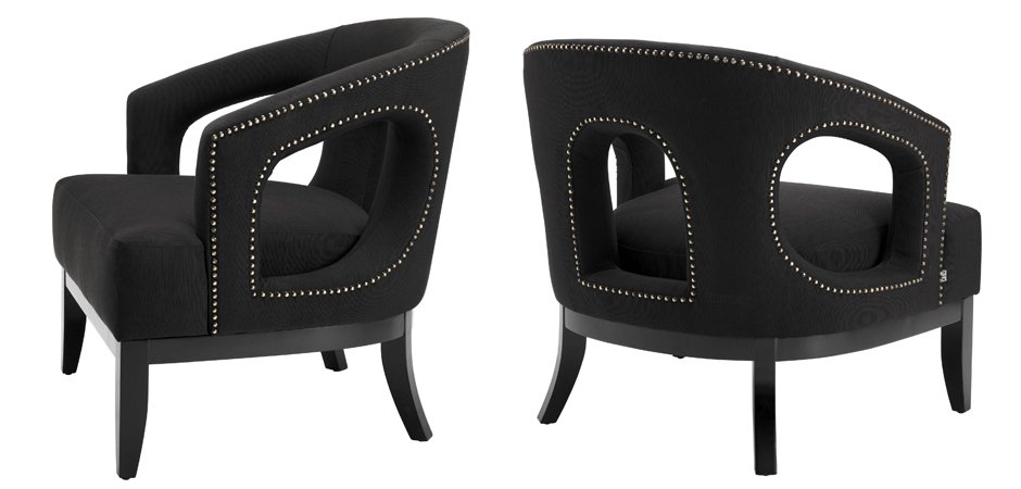 Кресло Eichholtz Chair Adam Black Кресло Eichholtz Chair Adam Black - Loft-Concept в Воронеже