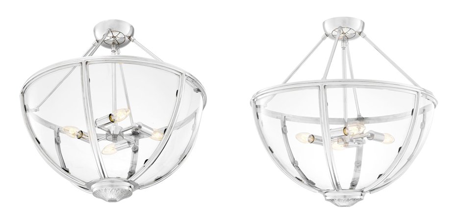 Потолочный светильник Eichholtz Ceiling Lamp Deveraux Nickel - Loft-Concept в Воронеже