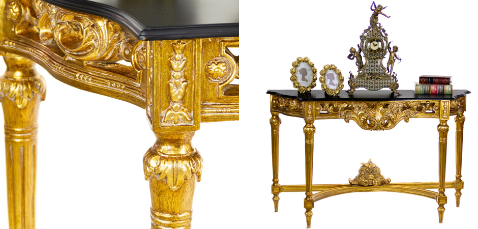 Консоль Console with Gold Monograms Консоль Console with Gold Monograms - Loft-Concept в Воронеже