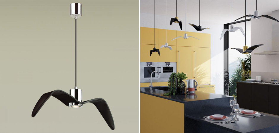 Подвесной светильник Seagull Chrome черный Подвесной светильник Seagull Chrome черный - Loft-Concept в Воронеже