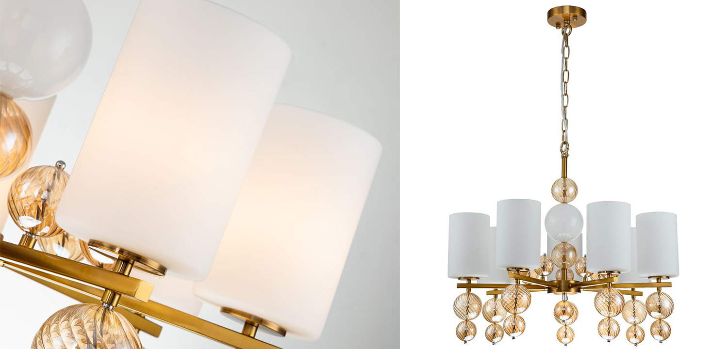 Люстра Blown Glass Balloons Chandelier 7 - фото