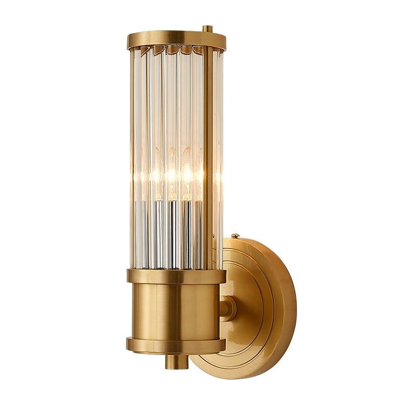 Ralph Lauren Бра Allen Single Sconce Brass Латунь Прозрачный (Transparent) в Воронеже | Loft Concept 