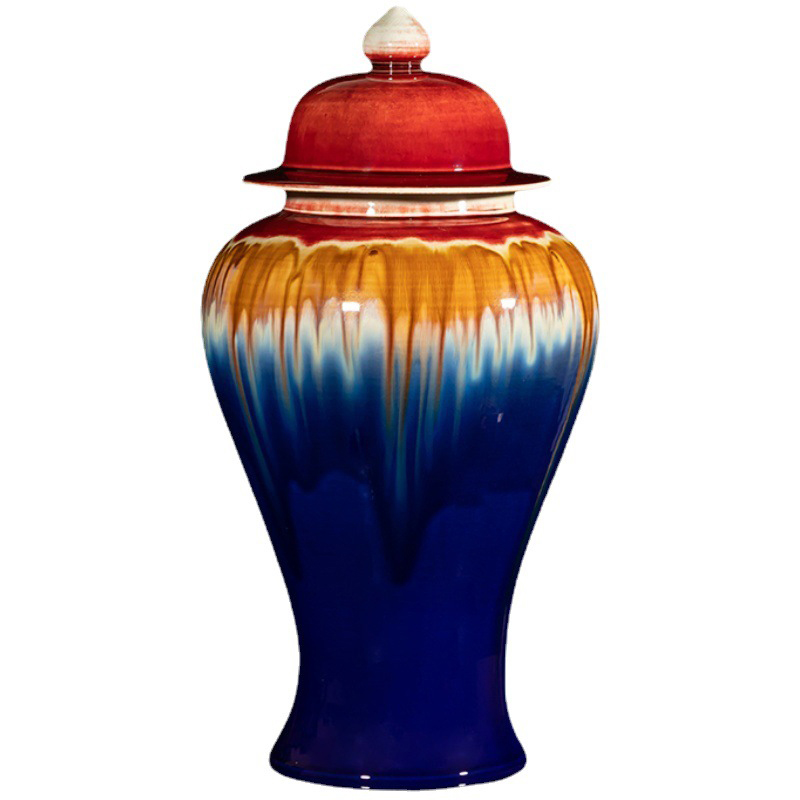 Ваза Deep Blue Colored Rainbow Vase Мульти Синий Красный Ваза Deep Blue Colored Rainbow Vase Мульти Синий Красный в Воронеже | Loft Concept