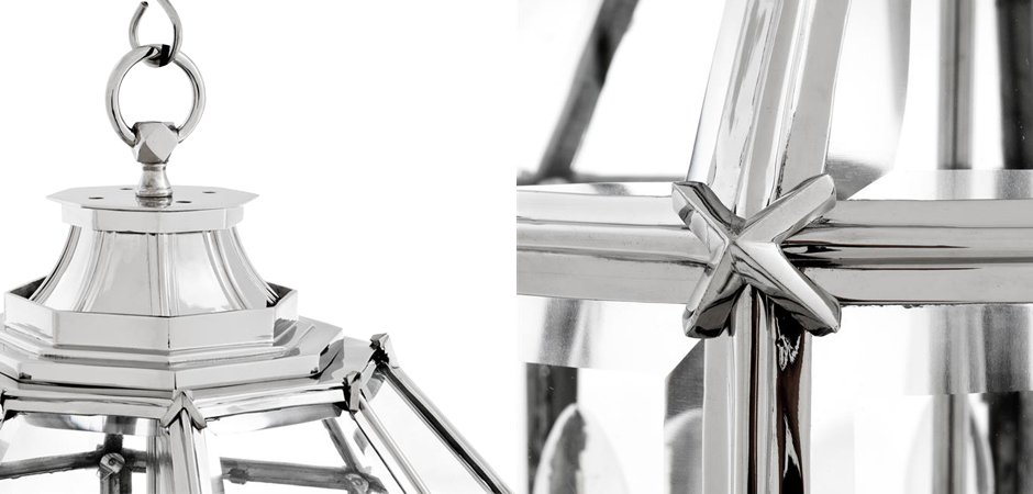 Люстра Lantern Owen Nickel M - Loft-Concept в Воронеже