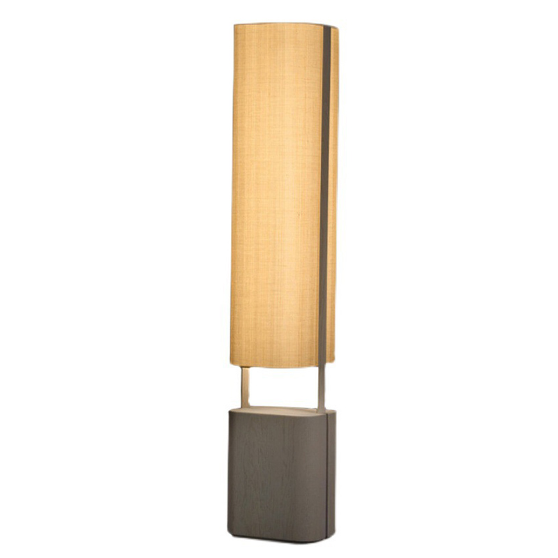 Дизайнерский торшер с деревянным основанием Keila Floor Lamp Wooden Серый Дизайнерский торшер с деревянным основанием Keila Floor Lamp Wooden Серый в Воронеже | Loft Concept