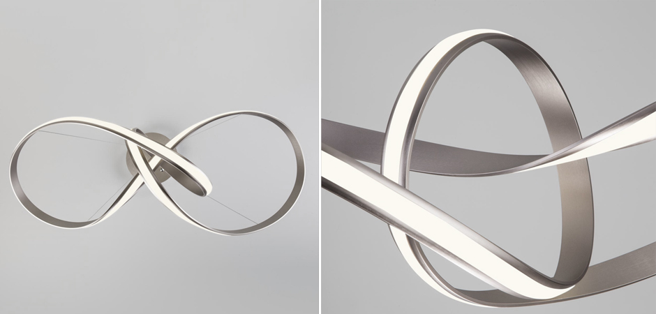 Люстра Mobius Strip Silver Chandelier Люстра Mobius Strip Silver Chandelier - Loft-Concept в Воронеже