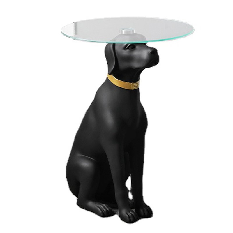 Приставной стол Black Dog Table Черный в Воронеже | Loft Concept 