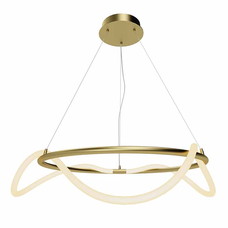 Люстра Luke Lampco Tracer Chandelier Gold 60 Белый матовое золото в Воронеже | Loft Concept 