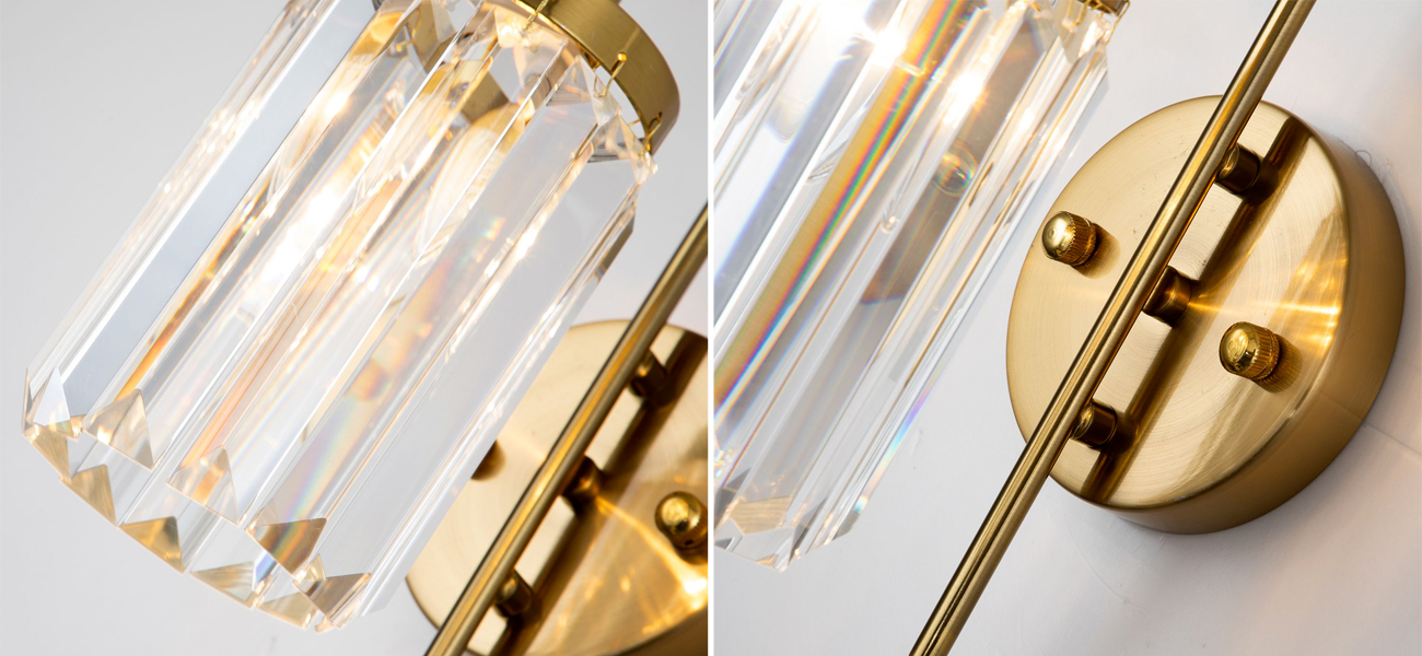 Бра с плафоном из хрустальных элементов Crystal Pendants - фото