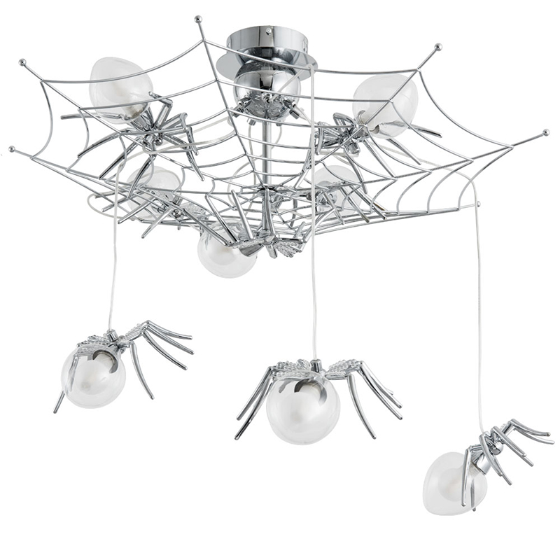 Потолочный светильник Паук Spiders lamp 8 Серебряный в Воронеже | Loft Concept 